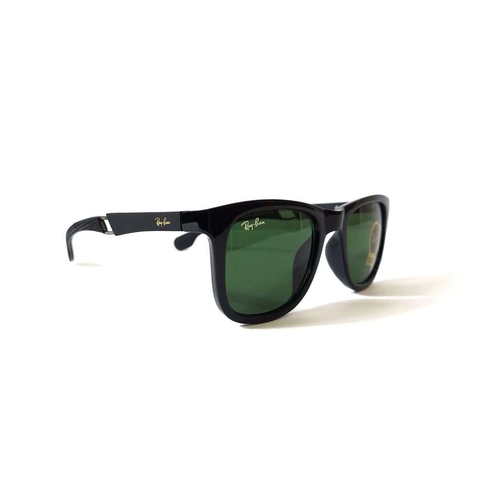 RayBan RB 8392 Sunglass Frame Glossy Black, Pure Bottle Green Glass Lens